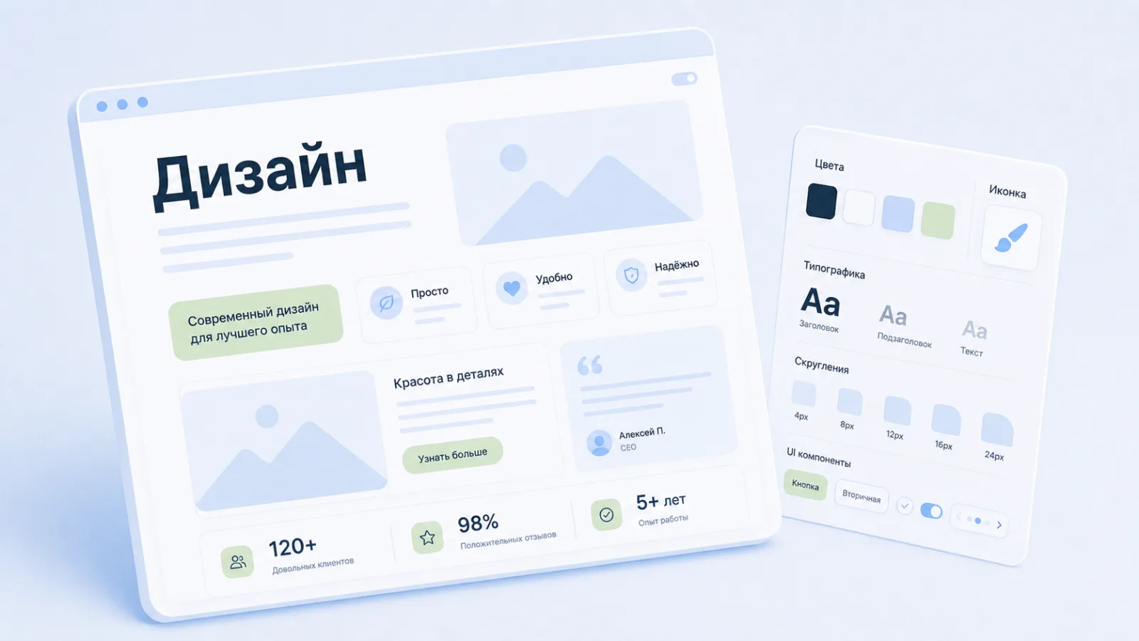 Дизайн лендинга
